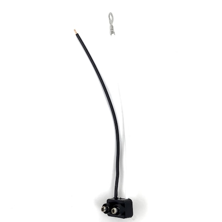 Truck-Lite Marker Clearance Plug, 16 Gauge Gpt Wire, Pl-10 Right Angle, Stripped End/Ring Terminal, 6.5 94924-3
